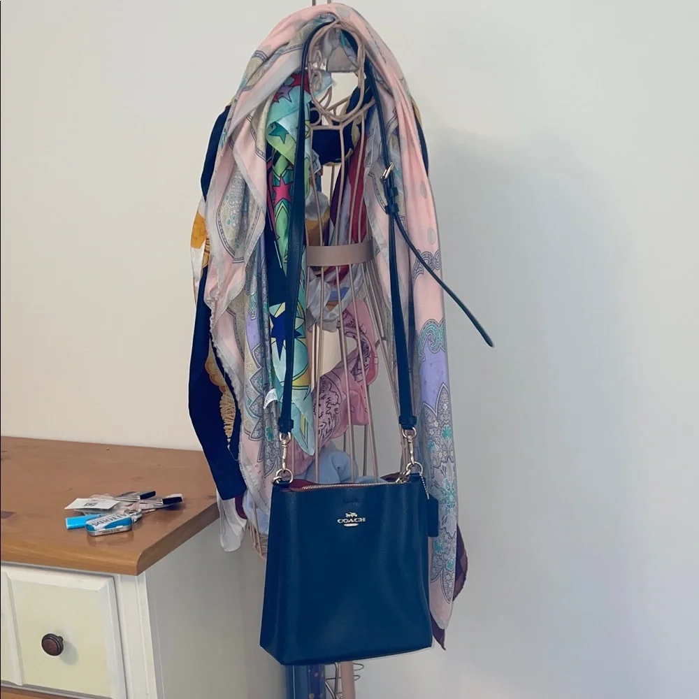 Coach Black Crossbody Bucket Bag with Gold Accents - Picture 7 of 7